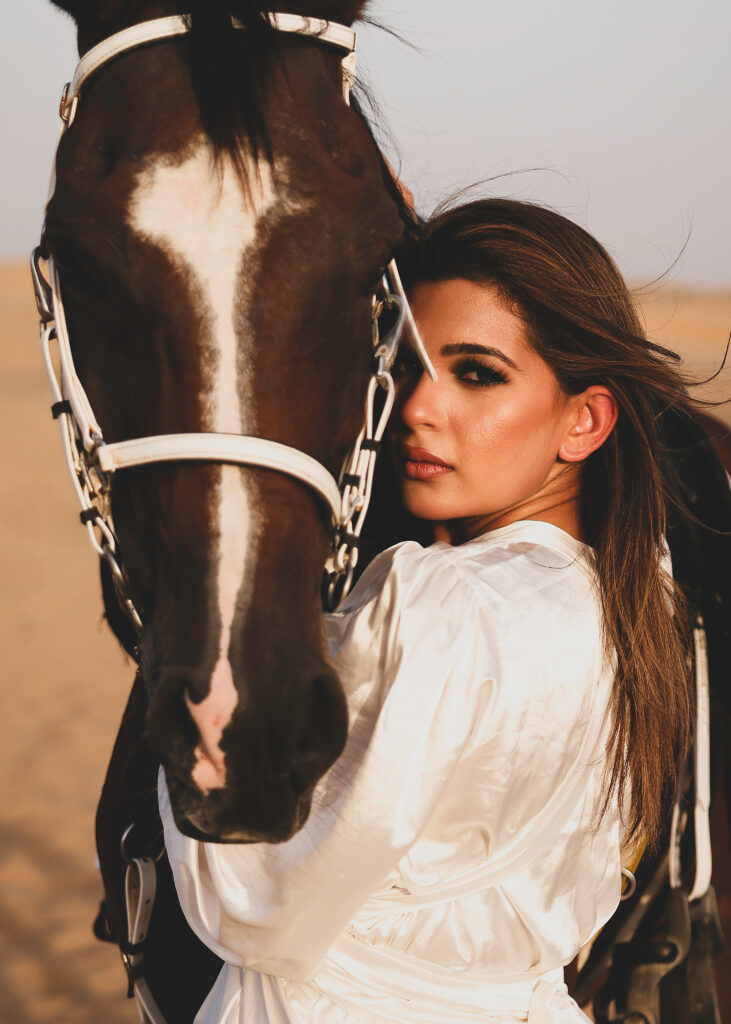 Glam model photoshoot makeup