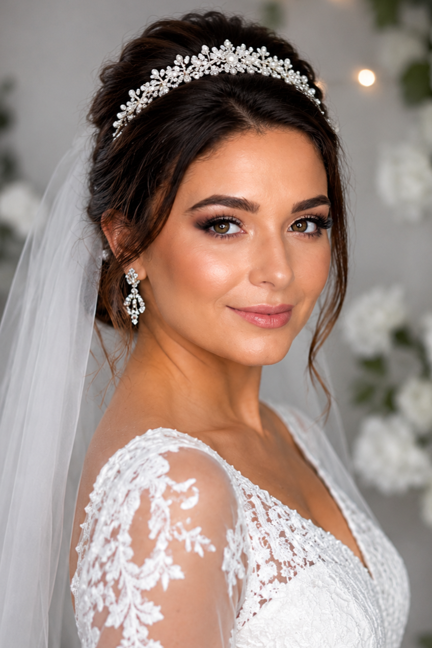 Flawless bridal makeup look by MZ Makeup artist in Bedfordshire