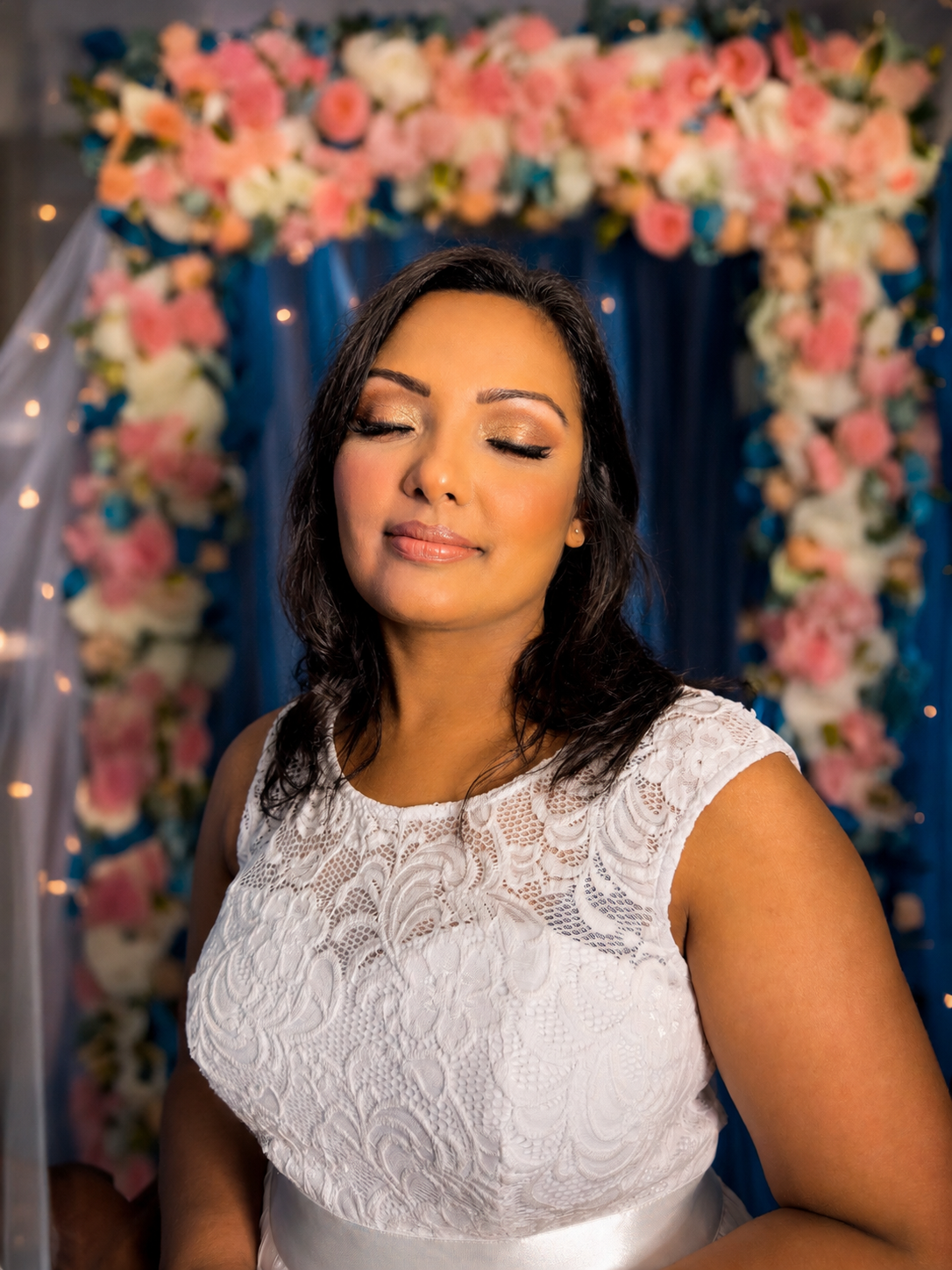 Romantic bridal makeup by MZ Makeup Artist — mobile wedding makeup service in Bedfordshire