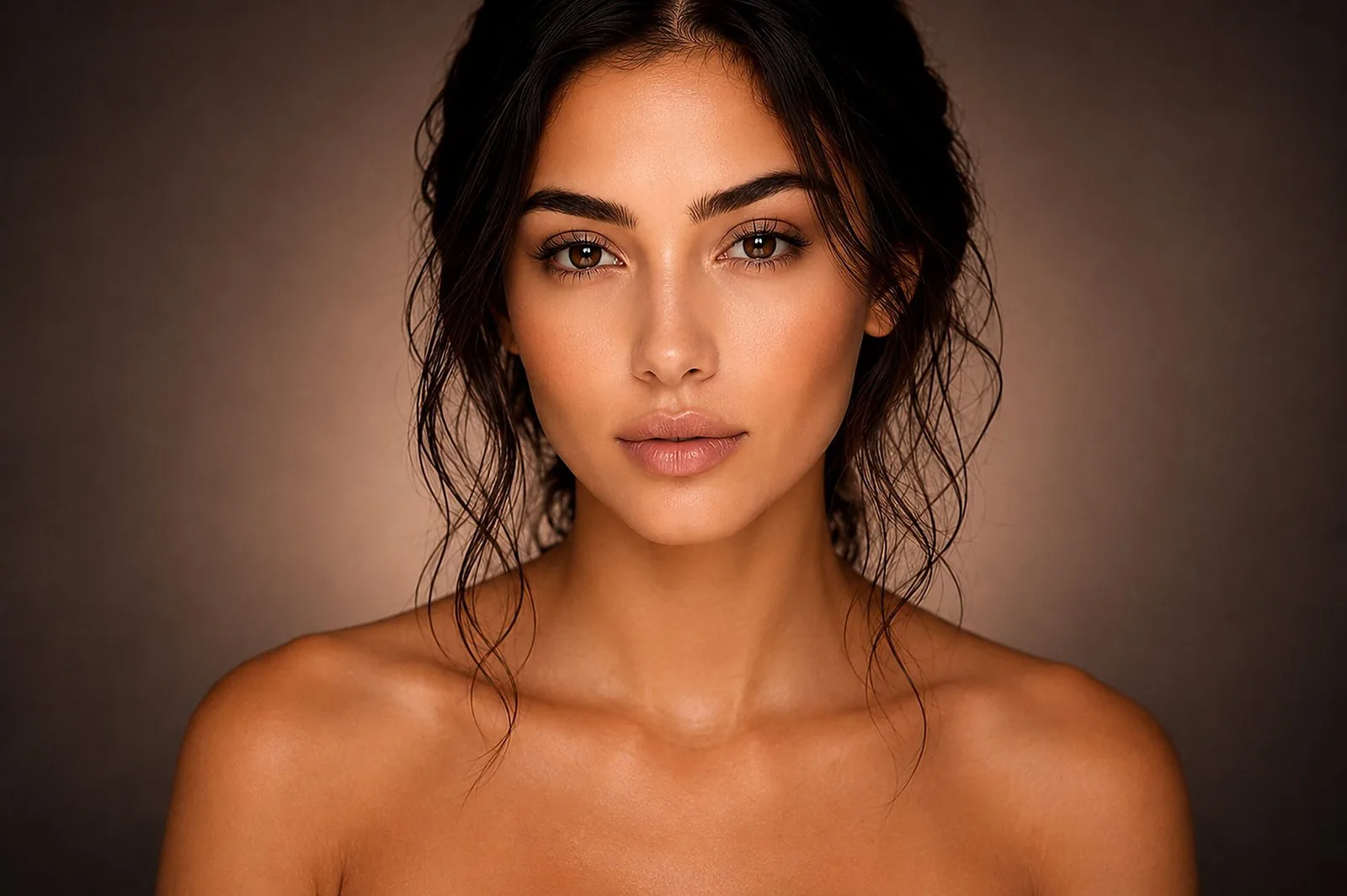 Natural glam build-up - soft contour look by MZ Makeup artist St Albans