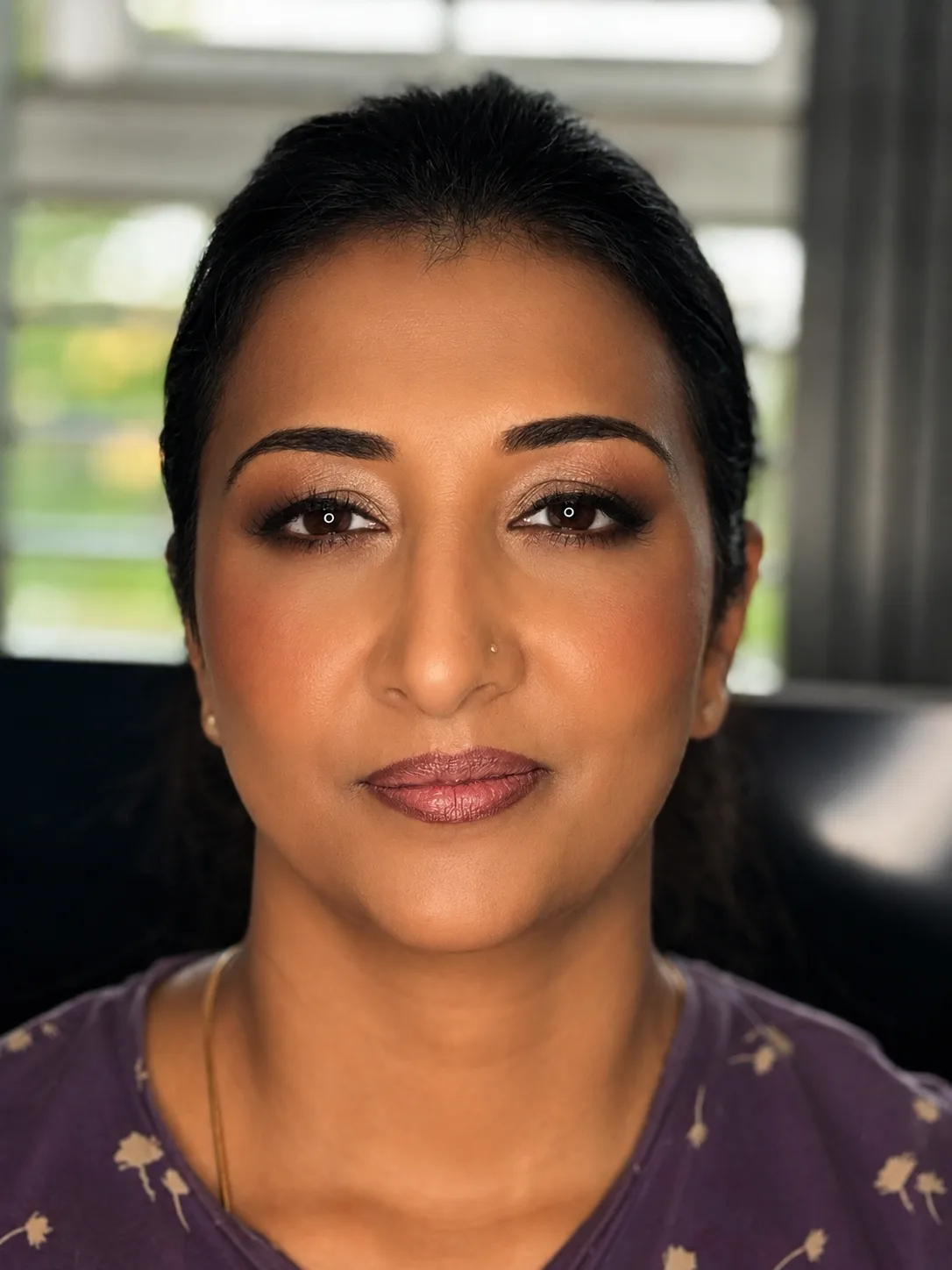 Natural party makeup - soft taupe eye and nude lip by MZ Makeup Bedfordshire
