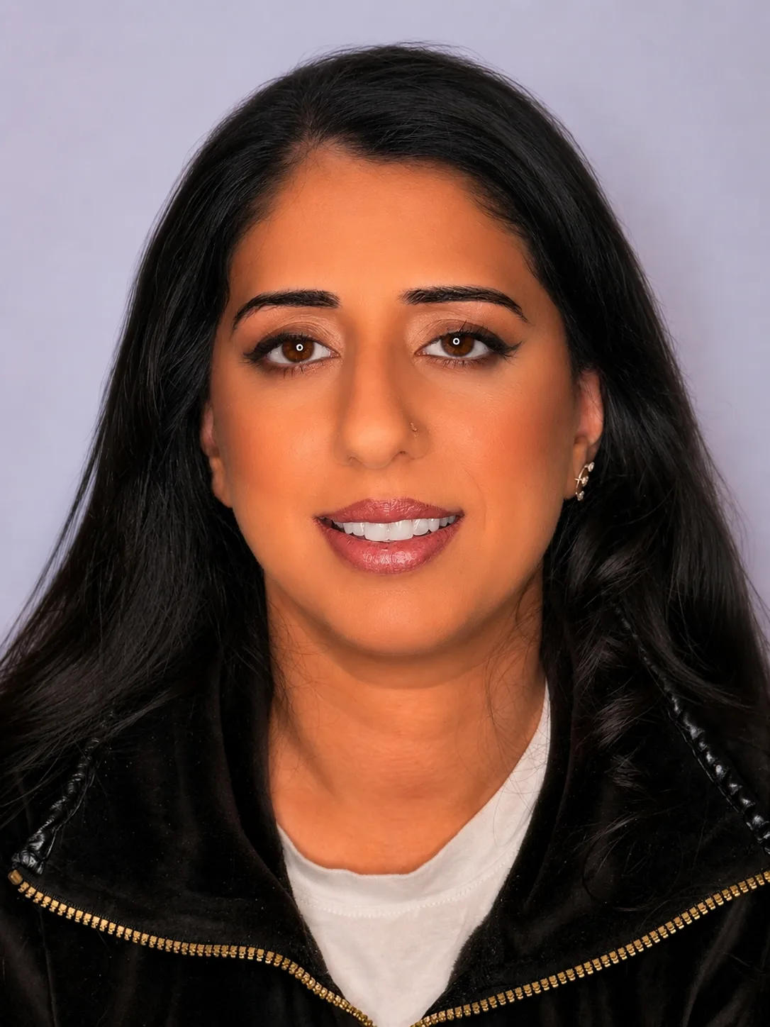 Natural party makeup - soft warm brown eye and glossy nude-pink lip by MZ Makeup Bedfordshire