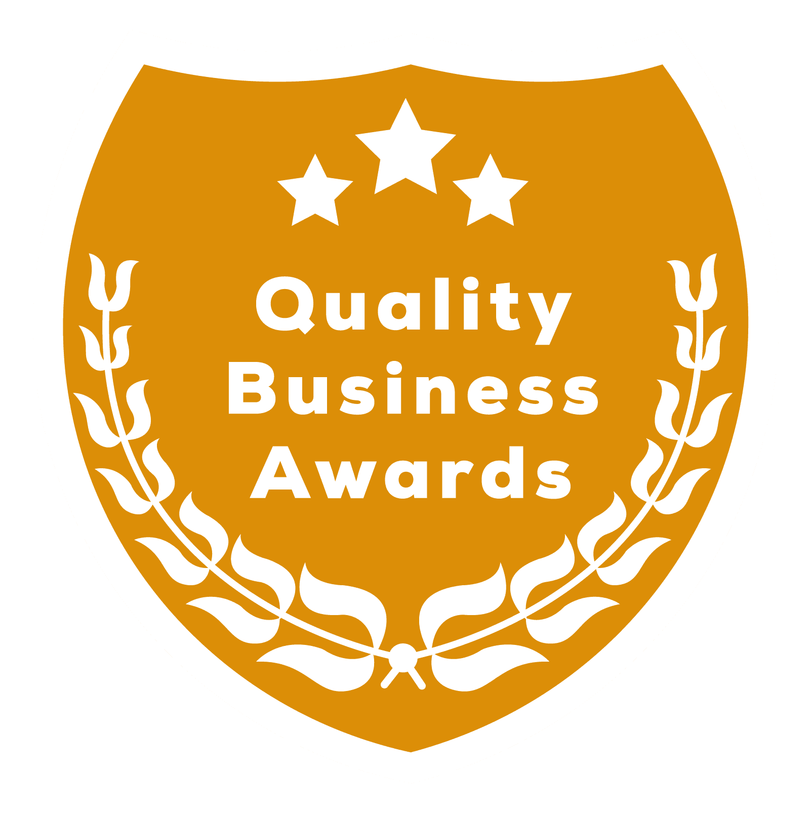 Quality Business Awards winner badge 2024, 2025 and 2026 - MZ Makeup, Bedfordshire