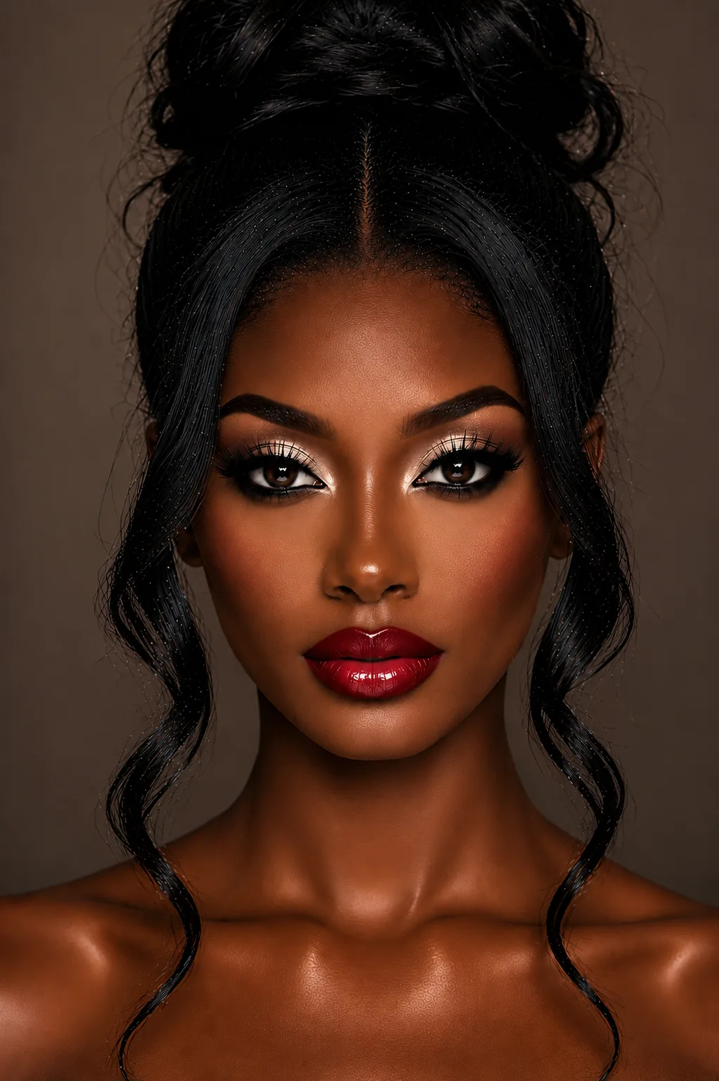 Ruby Bridal Glam Makeup - Deep / Dark Skin | MZ Makeup Bedfordshire Ruby Bridal Glam - bridal makeup by MZ Makeup mobile artist in Bedfordshire