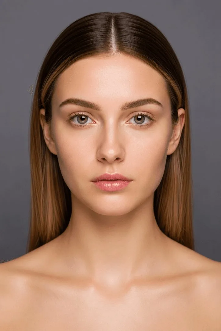 Bare skin before makeup application on fair skin tone, natural canvas ready for full glam by MZ Makeup