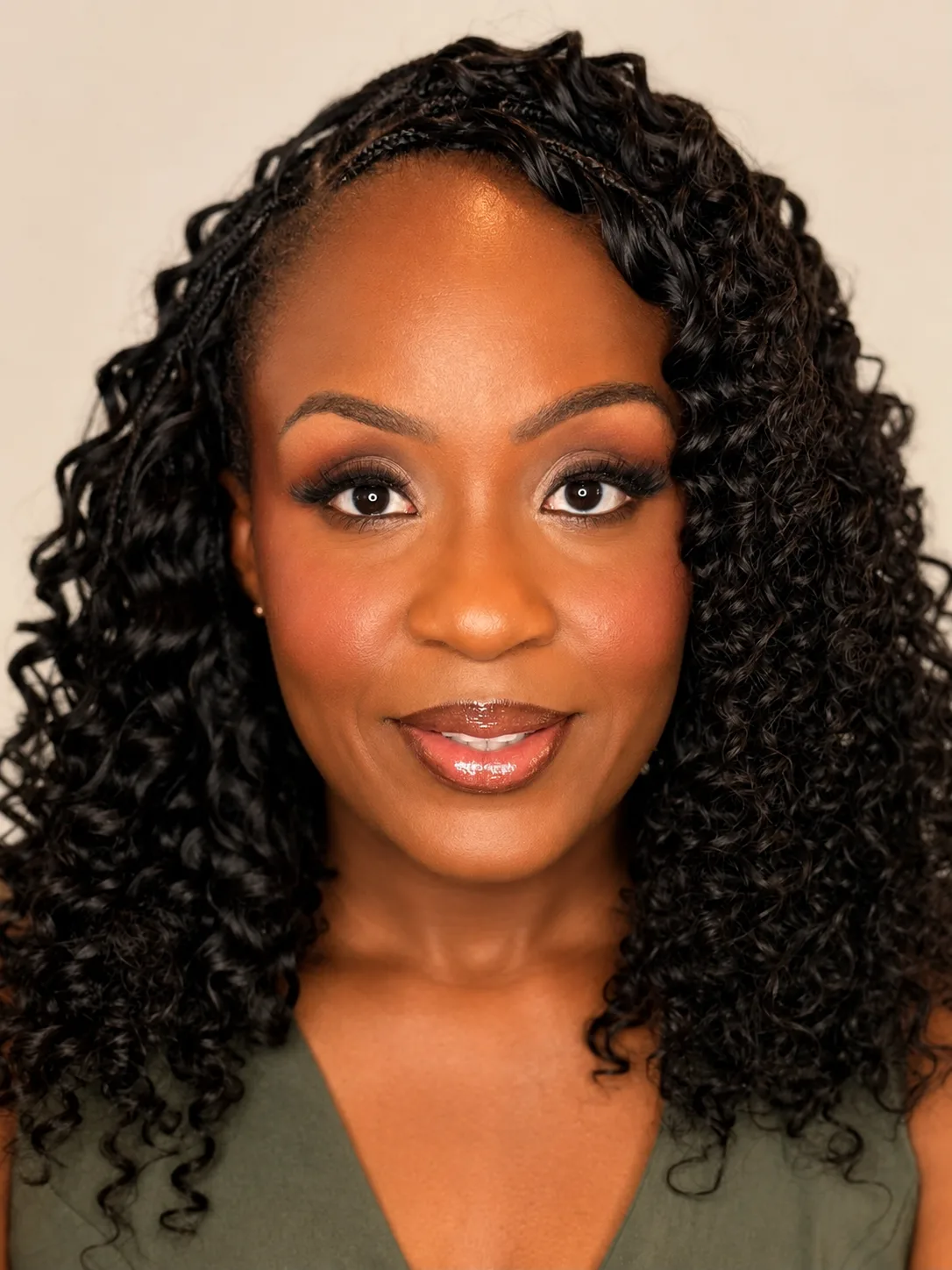 Bronze Smoky Eye Party Makeup - MZ Makeup Bedfordshire Party makeup - warm bronze smoky eye and glossy nude-brown lip by MZ Makeup