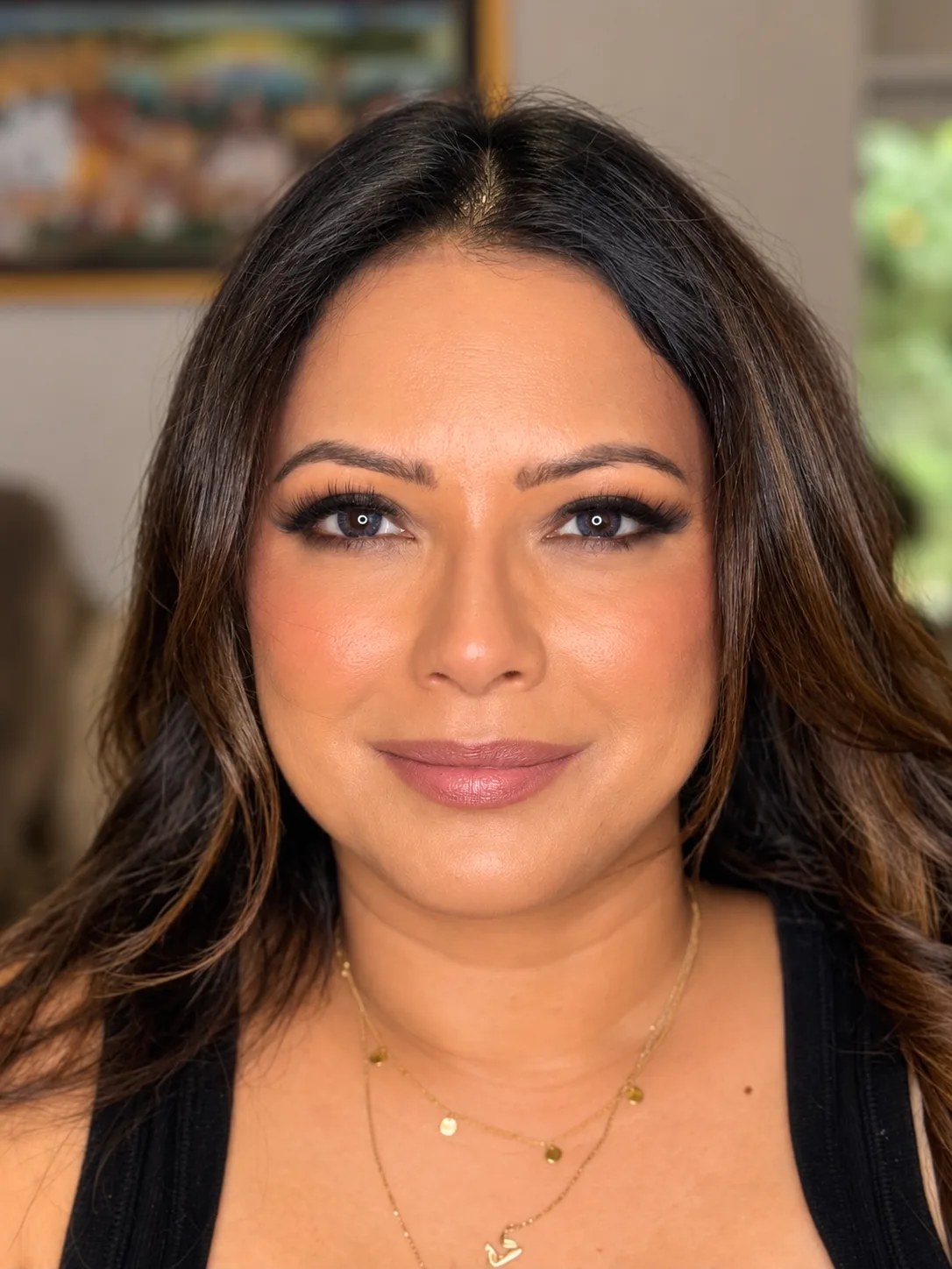 Soft Smoky Eye Party Makeup - MZ Makeup Bedfordshire Party makeup - soft brown smoky eye and mauve-nude lip by MZ Makeup