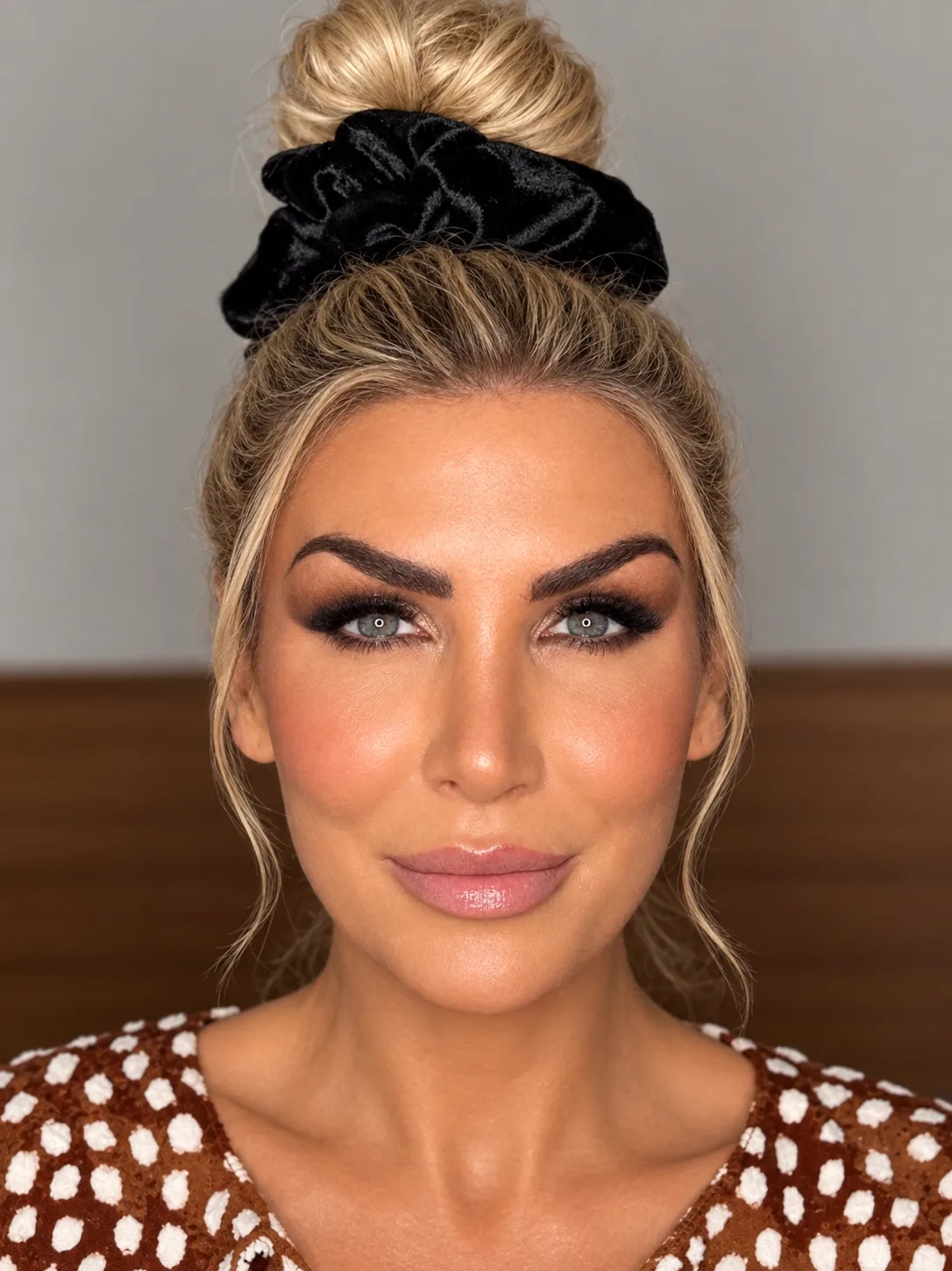 Smoky Charcoal Eye Party Makeup - MZ Makeup Bedfordshire Party makeup - smoky charcoal eye and glossy nude-pink lip by MZ Makeup